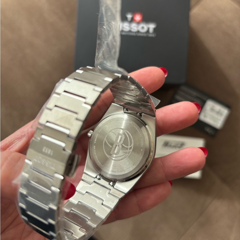 Tissot PRX Silver and Black Watch - Picture 12 of 12